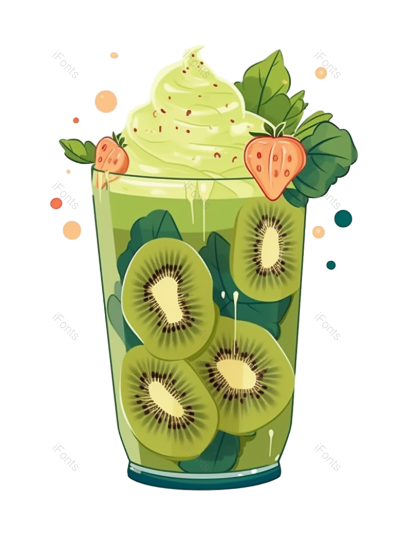 夏天图片,冰爽元素,水果冰淇淋PNG,雪糕免抠素材